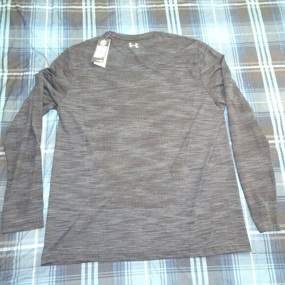 NWT Under Armour Heat Gear Gray L/S Shirt Size X-Large NEW - Picture 8 of 8